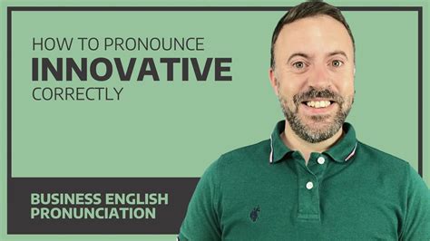 How to pronounce innovative correctly .